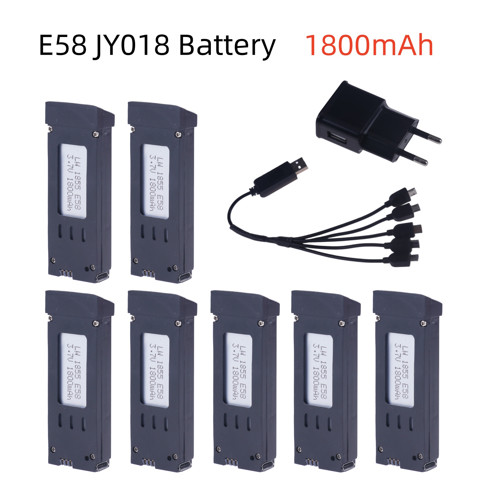 3.7V 1800mAh RC Drone Lithium  - огляд і ціна Eachine Drone E58