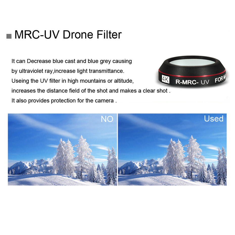 Drone Filter For DJI Mavic Pro - огляд і ціна Drone Camera Filter