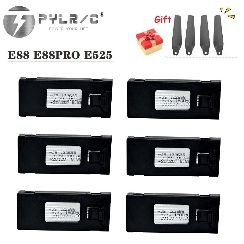 1/2/3/5/10Pcs 3.7V 1800Mah RC  - огляд і ціна Eachine Drone E58